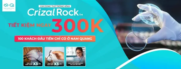 Tròng kính Essilor Crizal Rock - Nâng tầm đẳng cấp
