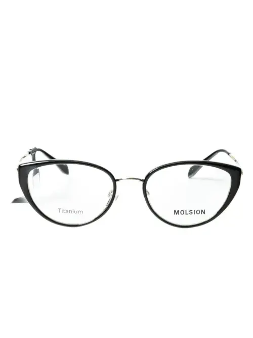 Gọng kính Molsion 6029 - Gọng kính vuông, nhựa phối kim loại