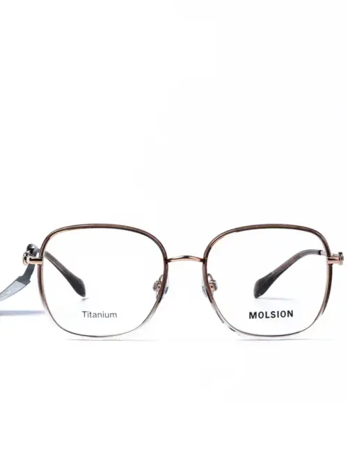 Gọng kính Molsion 6030 - Gọng kính nhựa phối kim loại vuông
