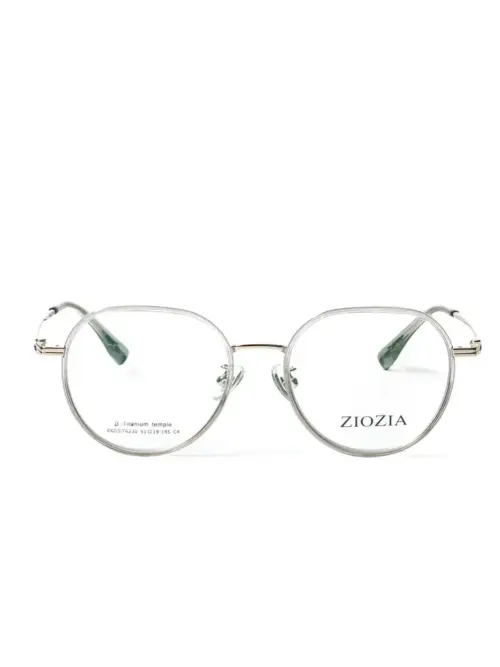 Gọng kính Ziozia 6230 - Thiết kế tròn, nhựa phối Titannium