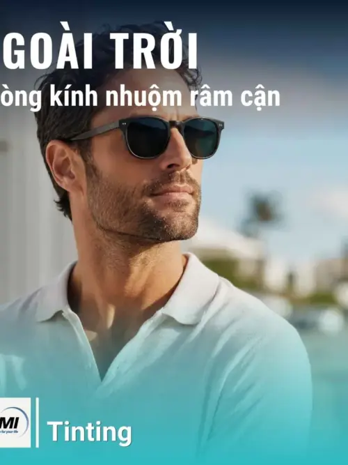 Tròng kính Chemi RX 1.67 râm cận chính hãng | Bảng màu mới