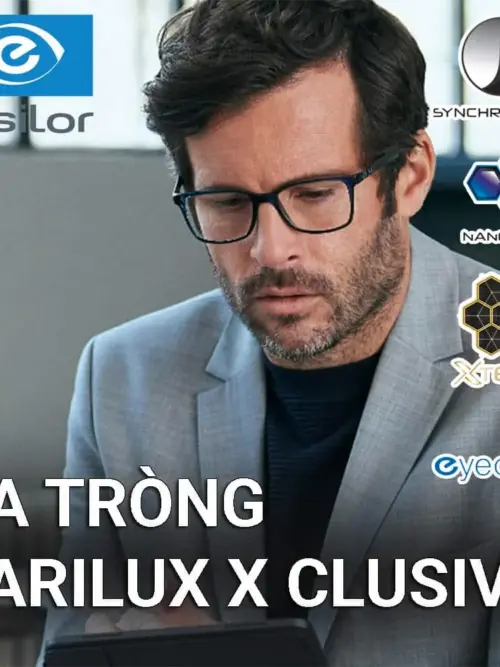 Tròng kính đa tròng Essilor Varilux X Clusive Crizal Rock