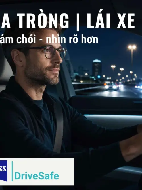 Tròng kính đa tròng ZEISS DriveSafe chính hãng