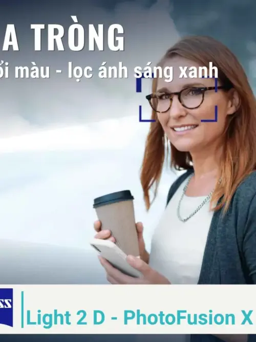 Tròng kính đa tròng ZEISS Light 2 D - PhotoFusion X chính hãng