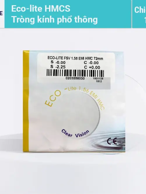 Tròng kính Ecolite HMCS OSA Singapore Phân phối bởi Essilor
