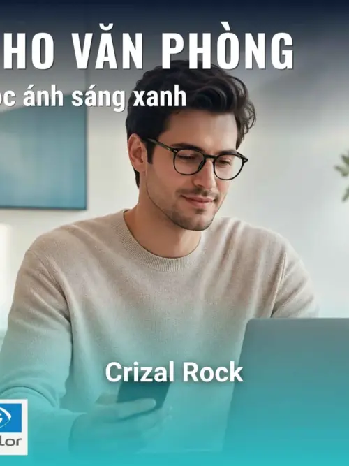 Tròng kính Essilor Crizal Rock Blue UV - 1.56 chính hãng