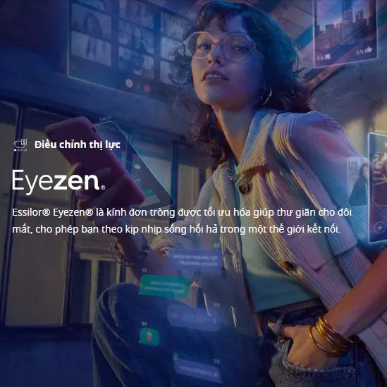 Tròng kính Essilor Eyezen Start Stock - 1.56/1.60