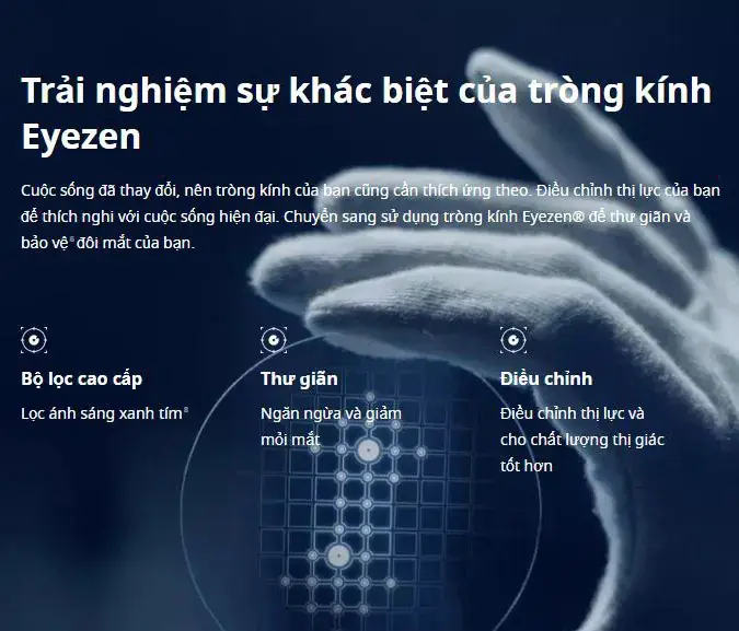 Tròng kính Essilor Eyezen Start Stock - 1.56/1.60