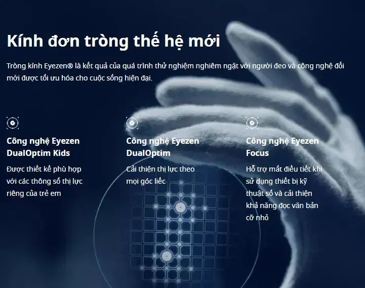 Tròng kính Essilor Eyezen Start Stock - 1.56/1.60