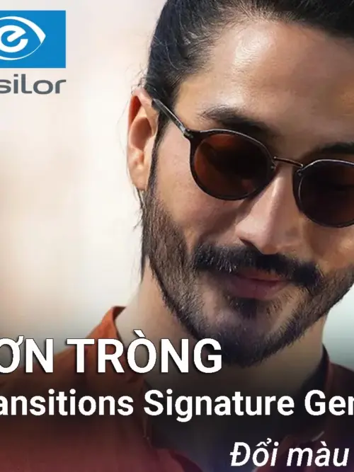 Tròng kính Essilor Transitions Signature Gen 8 - Chính hãng