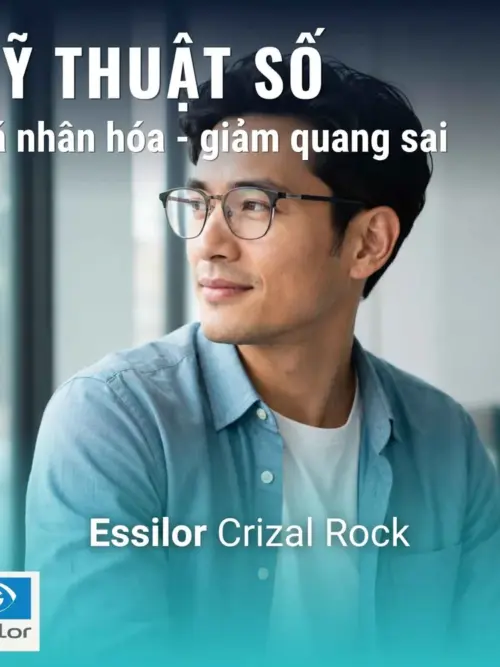 Tròng kính kỹ thuật số Essilor Crizal Rock