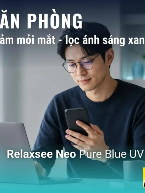 Tròng kính Nikon Relaxsee Neo Pure Blue UV