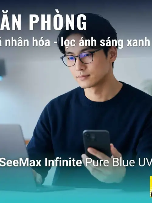 Tròng kính Nikon SeeMax Infinite Pure Blue UV